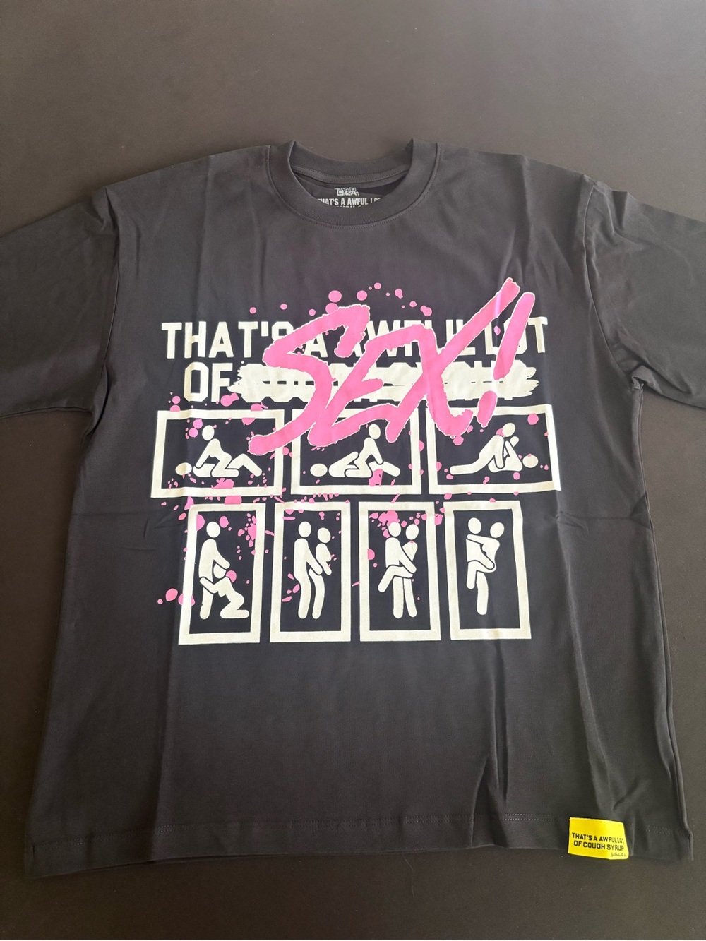 That’s an awful lot of “Sex” tee